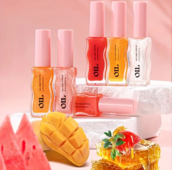 Fruit Honey Essence Lip Oil, Long-Lasting, Moisturizing, Lightening Lip Lines - Image 2