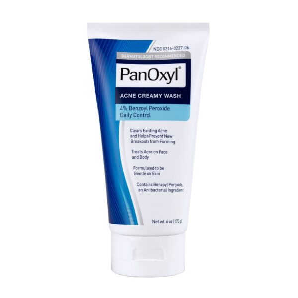 PanOxyl, Acne Creamy Wash Benzoyl Peroxide 4% Daily Control 170g