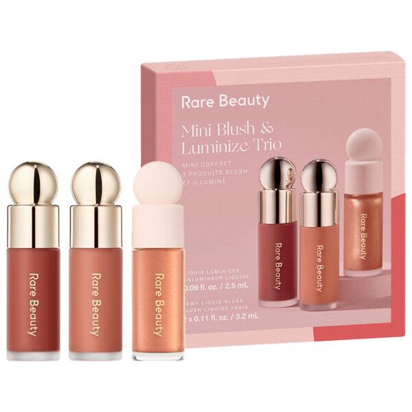 Rare Beauty Mini Blush & Luminize Trio kit