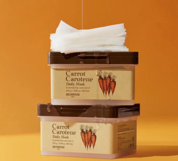 SKINFOOD - Carrot Carotene Daily Mask

سكين فود - أقنعة يومية بالجزر 30 ماسك - Image 2