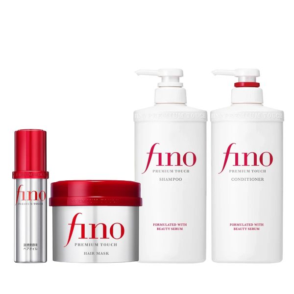 Special Bundle Offer Shiseido Fino Premium Touch Hair Mask + Shampoo + Conditioner + Oil (4pcs )