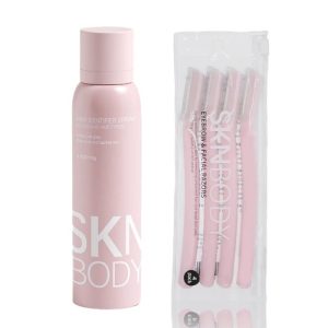 Hair Identifier Spray and razor set for facial shaving