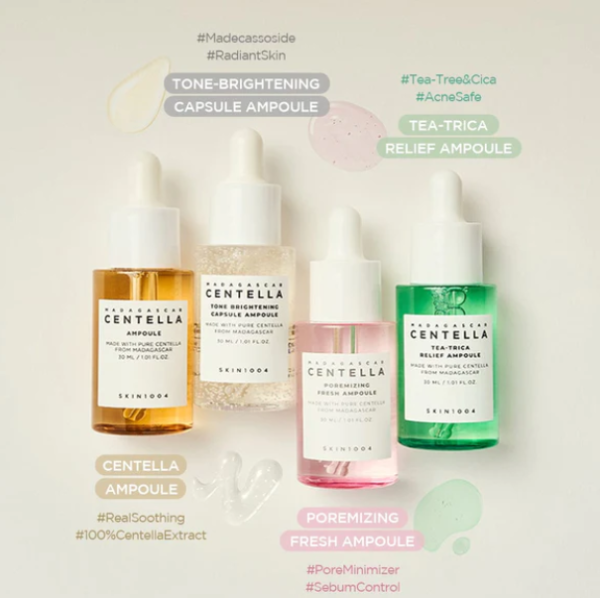 SKIN1004 MADAGASCAR CENTELLA AMPOULES SET - 4PCS - 30ML - Image 2