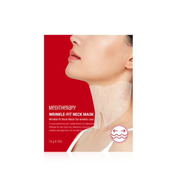 MEDITHERAPY WRINKLE-FIT NECK MASK (1 SHEET) قناع العلاج الطبي لمكافحة التجاعيد في الرقبة