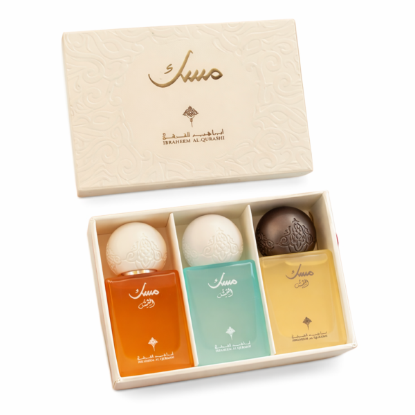 1e855eaf-7876-4939-bdc8-8d45ac793d12 مجموعة ميني مسك من ابراهيم القرشي – 3 عطور نسائية فاخرة حجم 10 مل