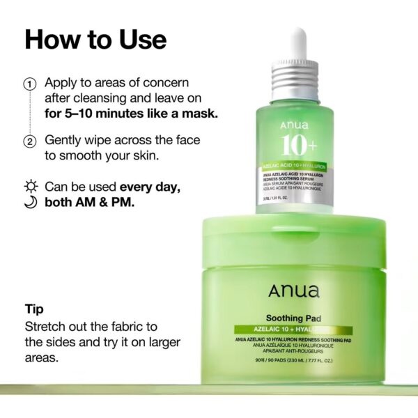 Anua - azelaic 10 hyaluron pads ( 60pcs )