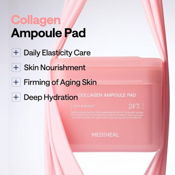img_0824.jpeg Mediheal, Collagen Ampoule Pads 100pcs مسحات ميدهيل بالكولاجين لترطيب مضاعف ونضارة