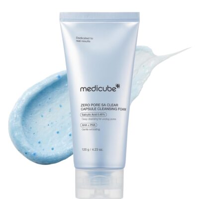 img_1167.jpeg medicube Zero Pore Clear SA Blue Capsule Facial Cleanser for Skin Texture Blackhead & Pore Care 150g