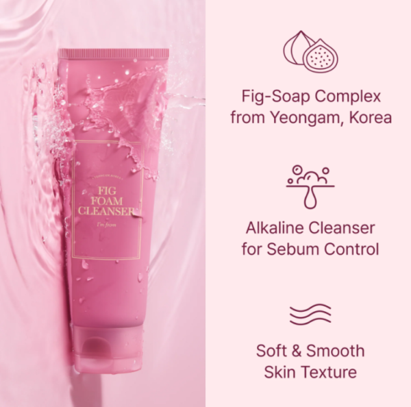 I'm from, Fig Foam Cleanser 150ml
غسول علاج المسام بالتين من ايم فروم