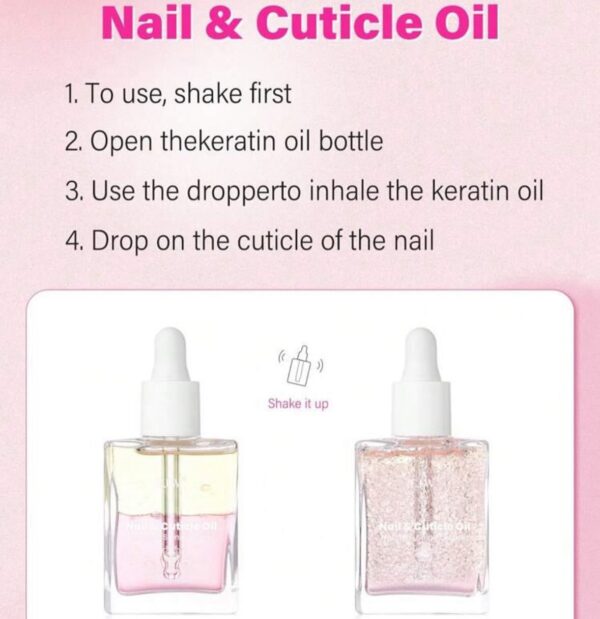 Cherry Blossom Double-Layer Cuticle Oil
Strengthening, Repair and moisturizing the nail .