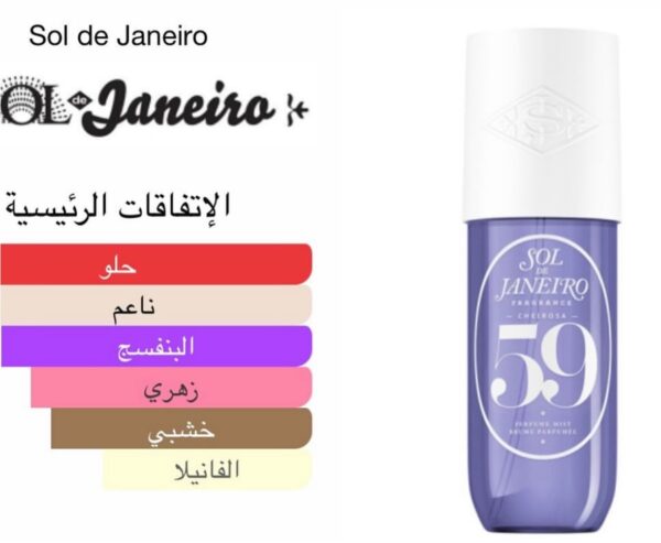 Sol De Janeiro CHEIROSA 59 
عطر جسم و شعر 90ml