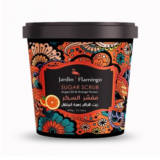 جاردن فلامنجو مقشر السكر بزيت الأركان وزهرة البرتقال 600 جرام