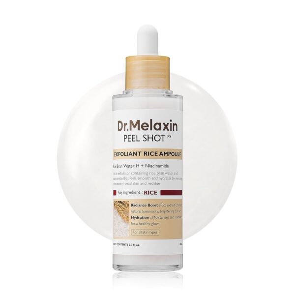 img_3189.jpeg Dr. Melaxin Peel Shot PS – Exfoliant Rice Ampoule 80ml