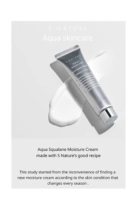 S.NATURE – Aqua Squalane Moisturizing Cream 60ml