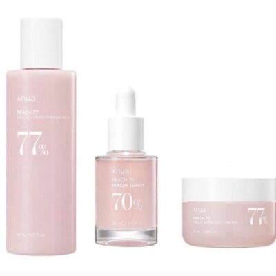 ANUA PEACH BRIGHTENING SET-مجموعة توحيد لون البشرة وزيادة نضارتها من انوا بخلاصة الخوخ