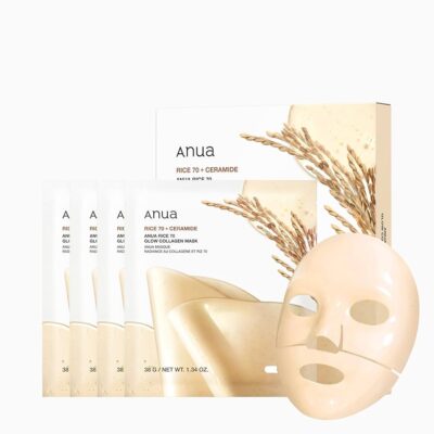 Anua Rice 70 + Ceramide Glow Collagen Mask