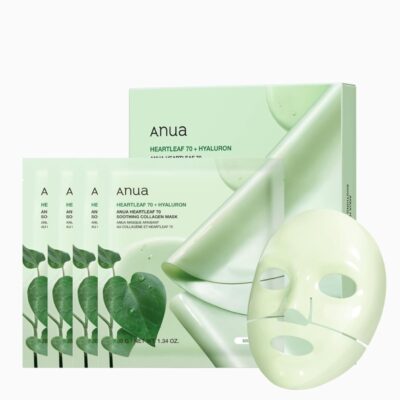 Anua Heartleaf 70 + Hyaluron Soothing Collagen Mask