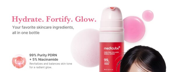 medicube pdrn pink collagen bubble serum 95ml