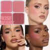 Huda Beauty Blush Filter Blurring Blushlighters Palette rose berry