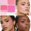 Huda Beauty Blush Filter Blurring Blushlighters Palette baby pink shade