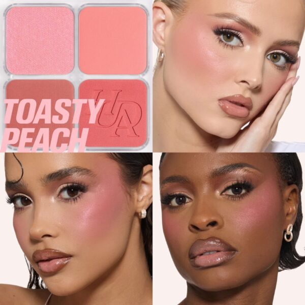 Huda Beauty Blush Filter Blurring Blushlighters Palette toasty peach shade