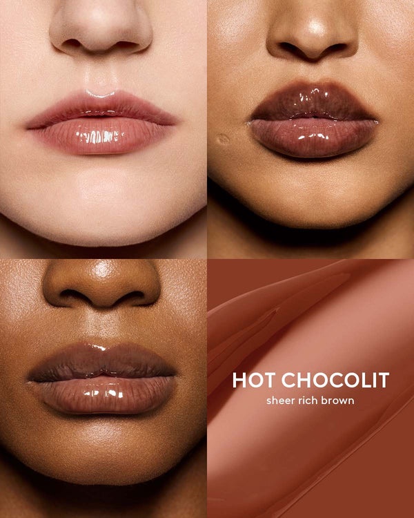 Fenty Beauty GLOSS BOMB HEAT LIP LUMINIZER + PLUMPER Shade ( Hot Chocolate)
