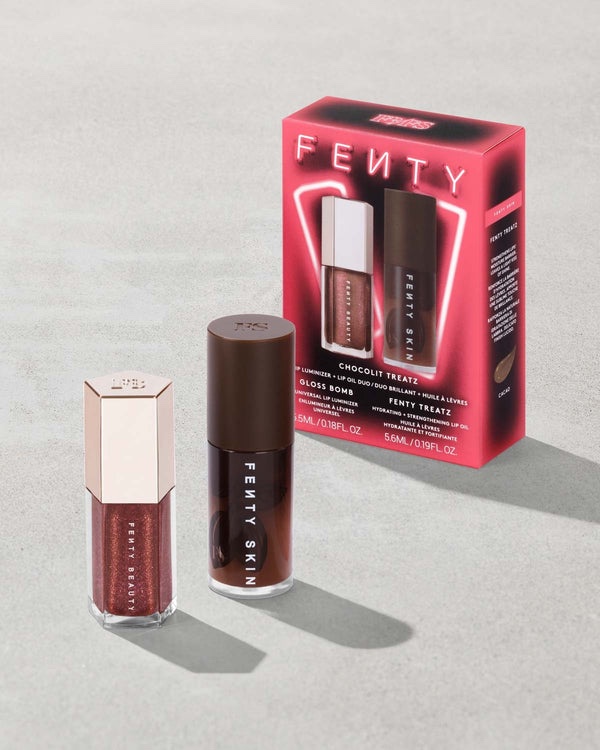 Fenty Beauty CHOCOLIT TREATZ LIP LUMINIZER + LIP OIL DUO