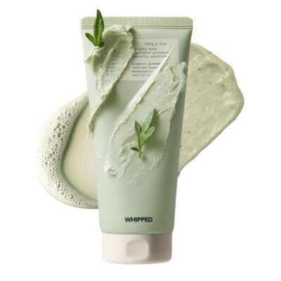 Whipped Vegan Pack Cleanser Mugtree 130g غسول نباتي بخلاصة الشاي الأخضر لعلاج حب الشباب الملتهب