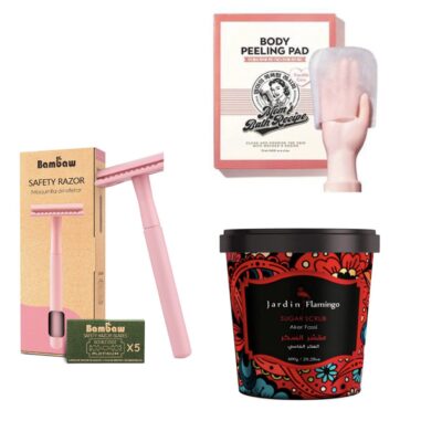 مجموعة الجسم لعلاج جلد الأوزة وشعر تحت الجلد